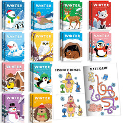 BenLouis winter mini activity book maze for portable travel entertainment