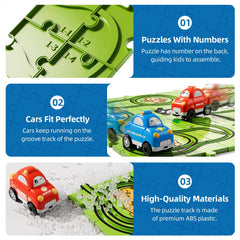 Bennol animals-themed puzzle tracks highlight patterns that boost creativity during play.