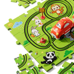 Bennol easy-assemble-track-pieces allows quick setup for focused play.