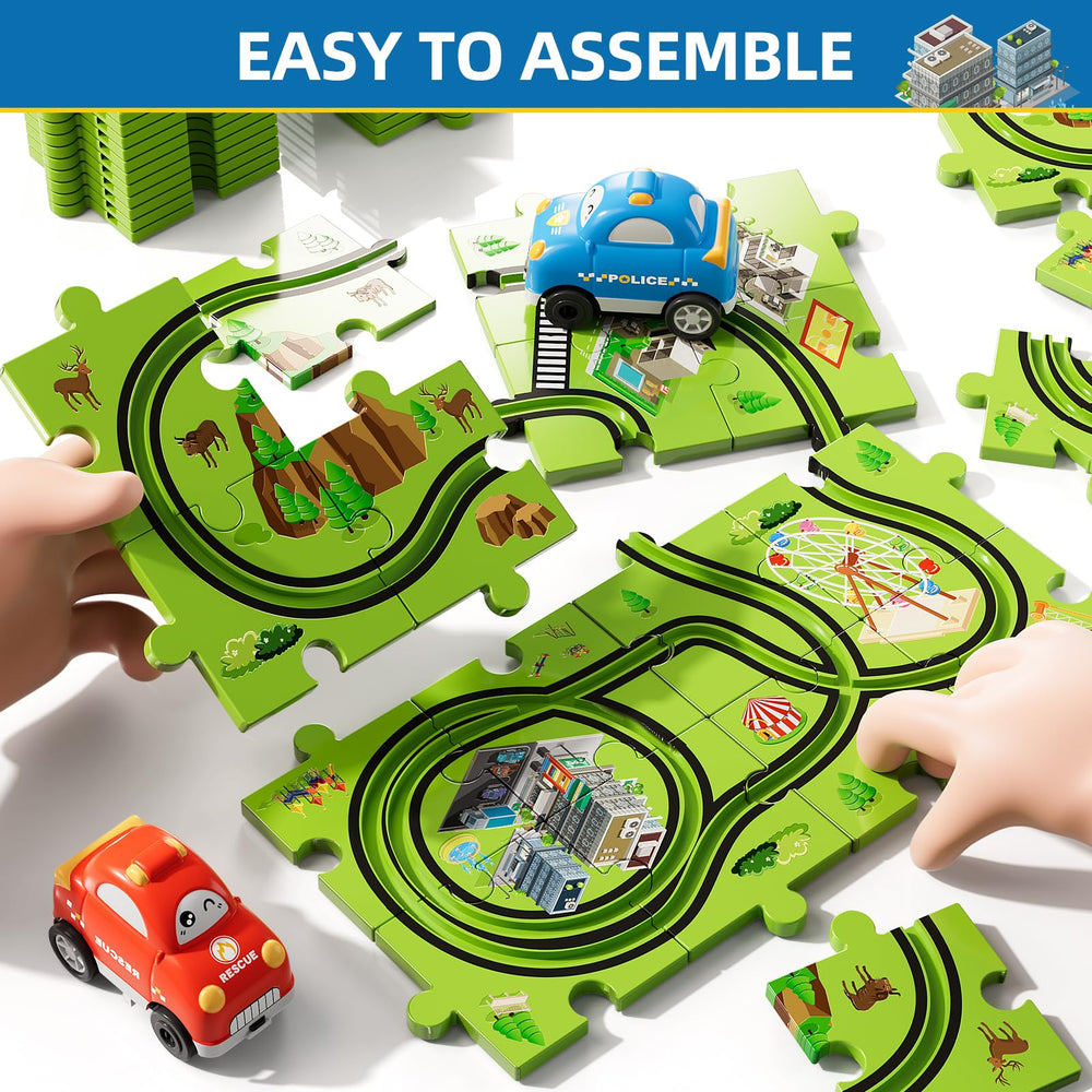 Bennol race car on grooved track for smooth, engaging play