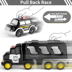 Detachable trailer snaps on for quick setup and pretend missions