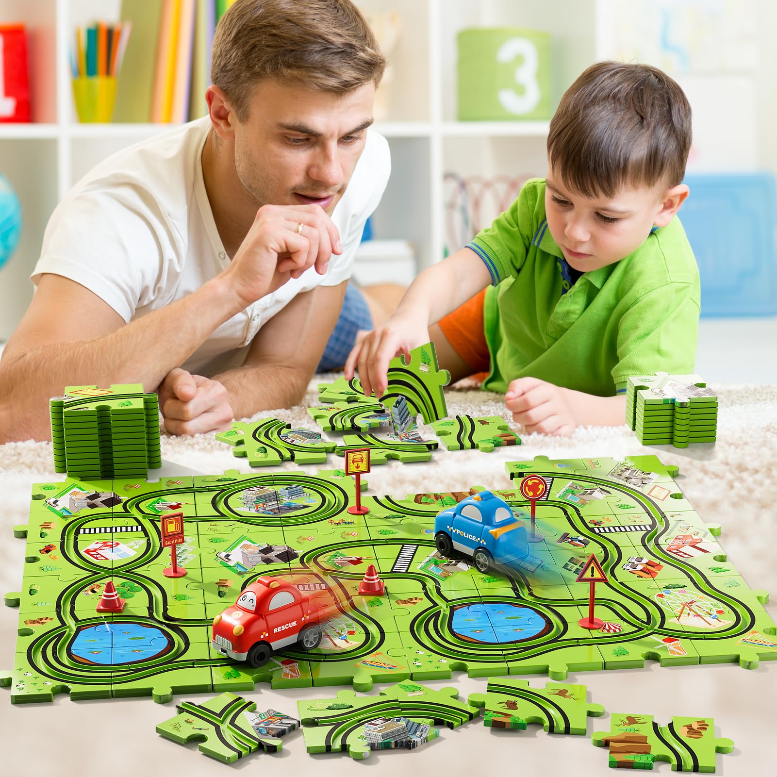 Bennol track with easy switch-on action starts car movement
