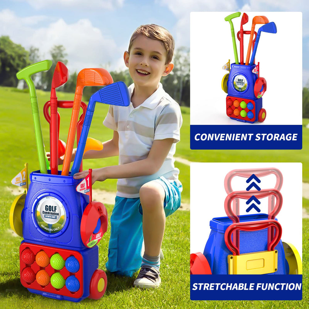 Bennol Upgraded Kids Golf Set holes: dual targets for accurate aiming.