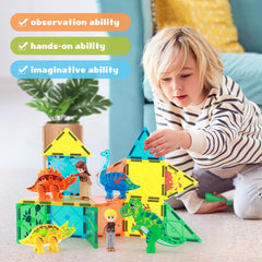 BENOKER assembled dinosaur land display demonstrates limitless creativity