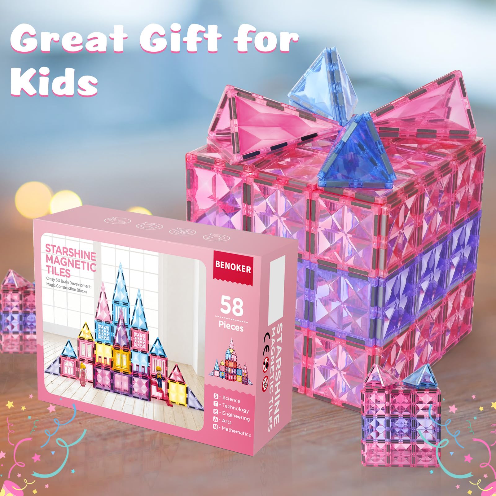 BENOKER Gift for little builders, perfect for birthdays and holidays.