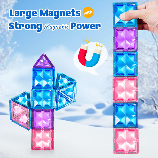 BENOKER magnetic building tiles support STEM learning and coordination.