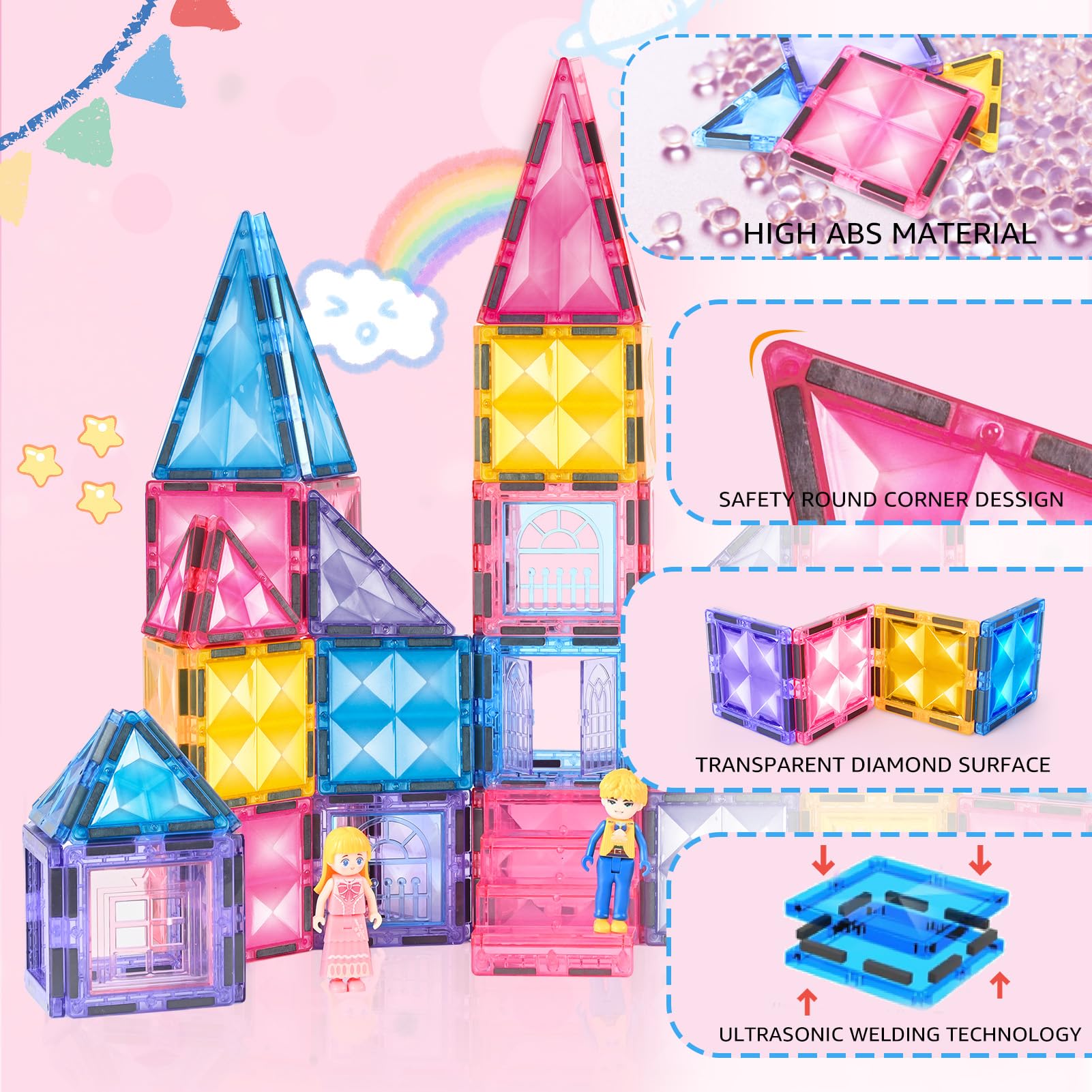 BENOKER Sparkling building blocks for collaborative, screen-free play.