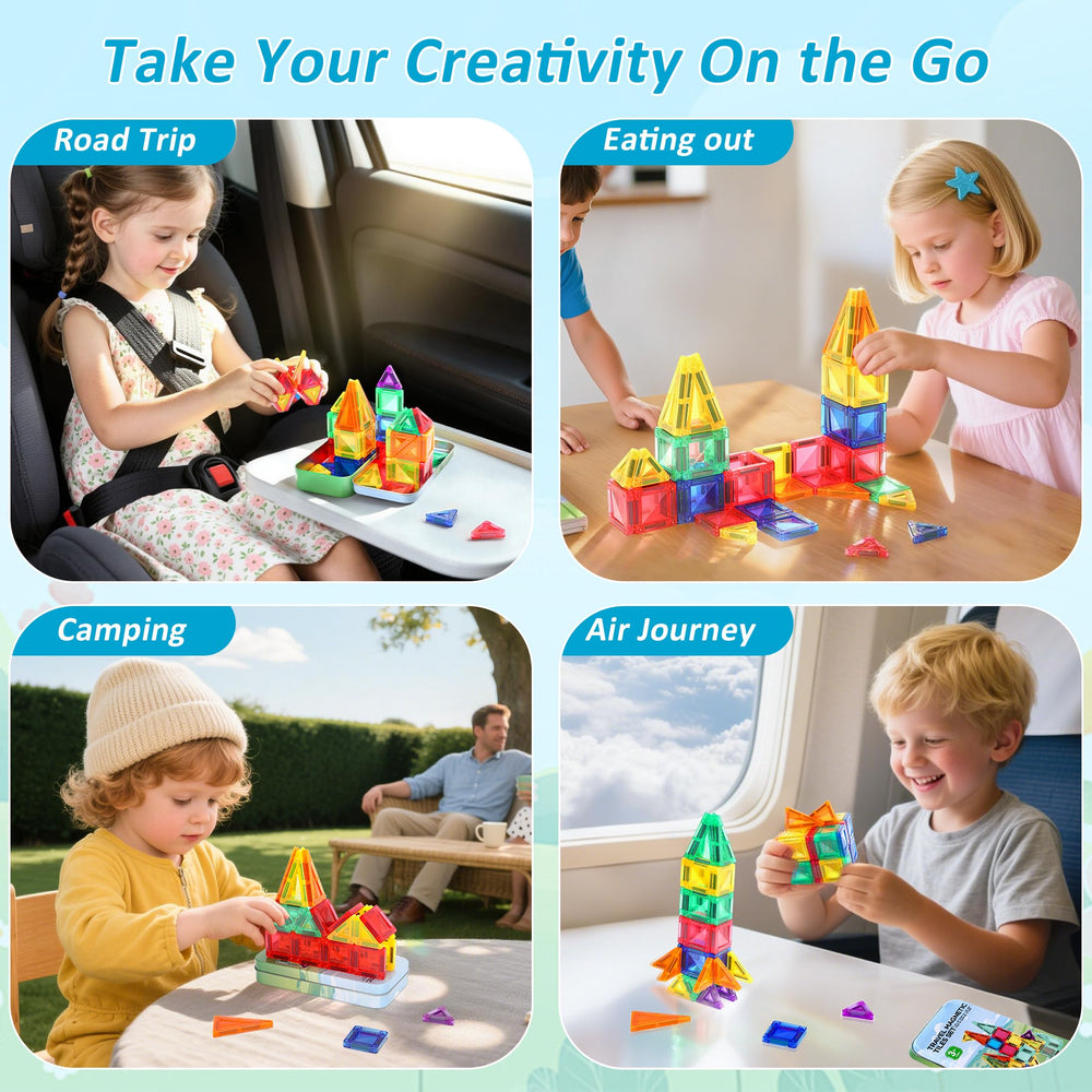 BENOKER STEM magnets promote hands-on learning and shape recognition.