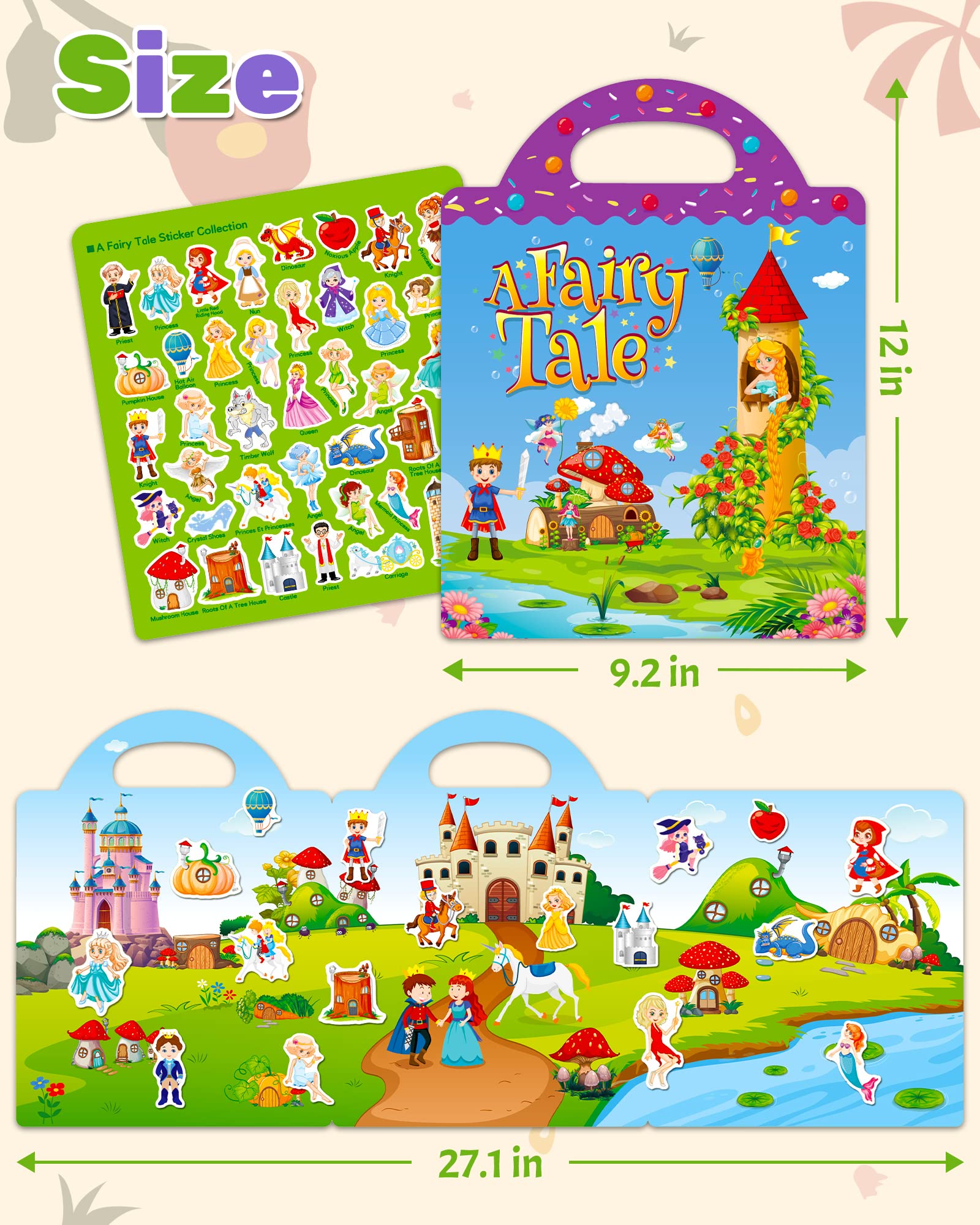 Benresive fairy sticker collection makes a great gift for little creators.