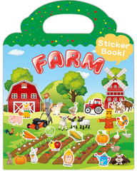 Benresive farm sticker book cover for on-the-go toddlers.