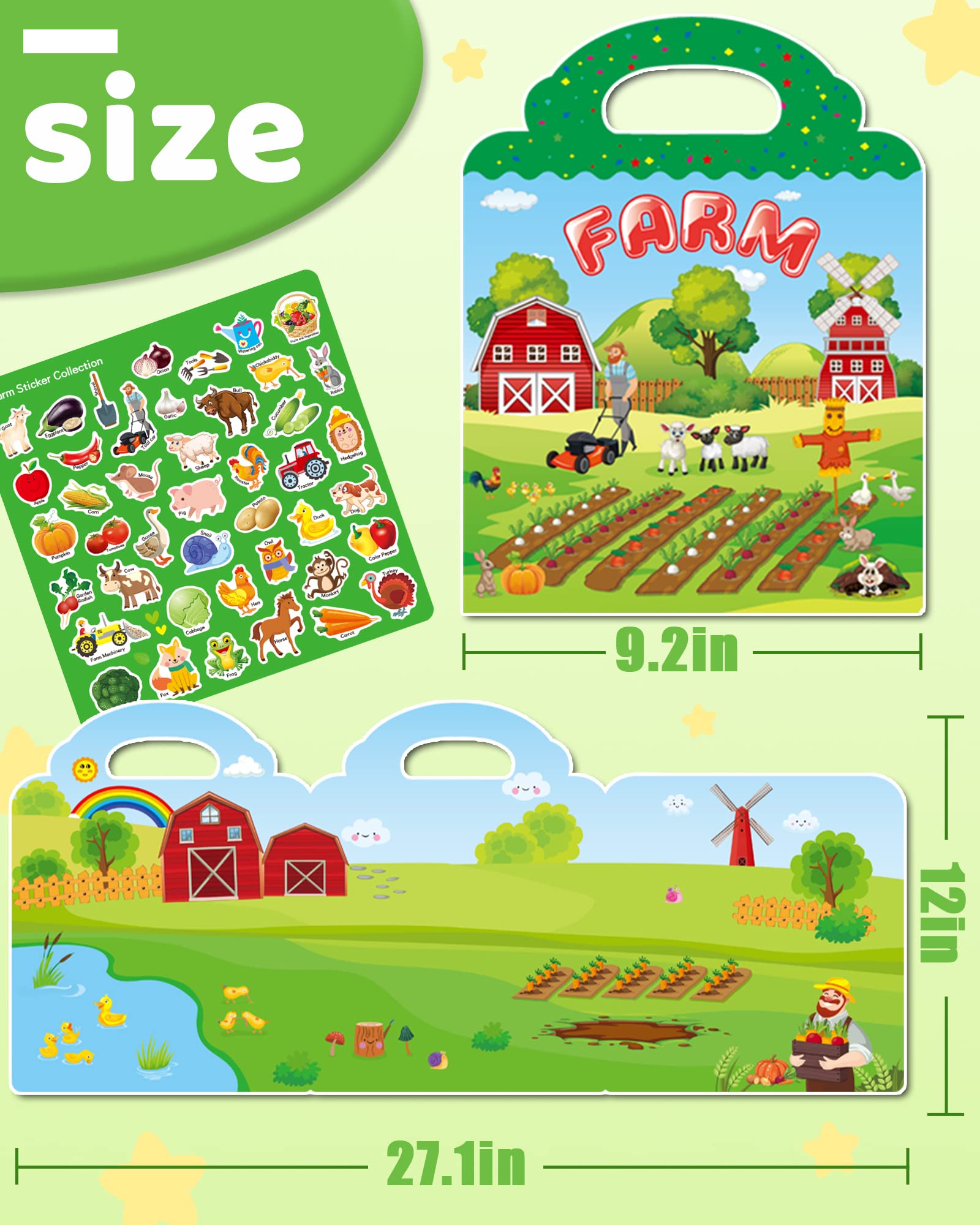 Benresive farm stickers playset ready for hands-on learning.