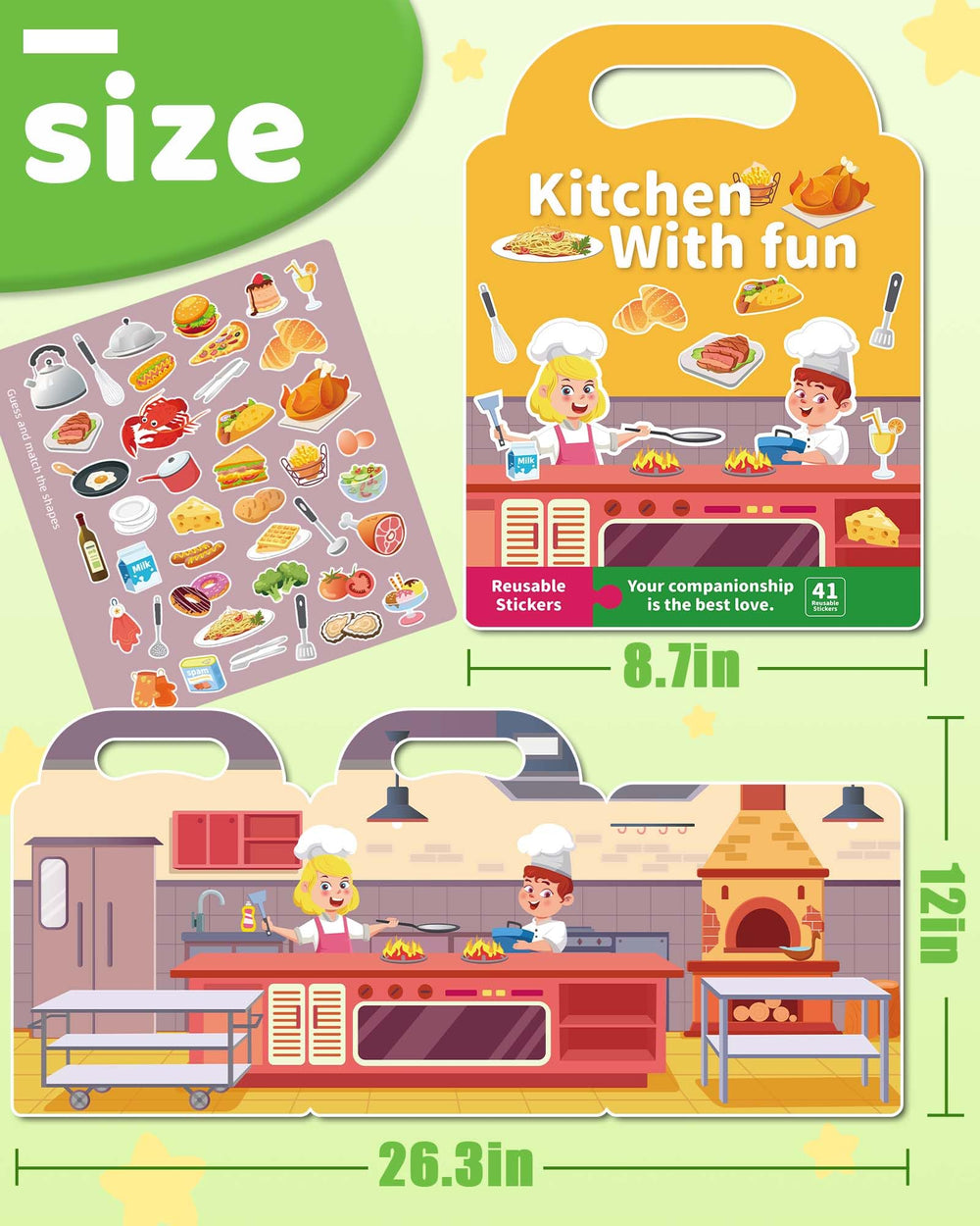 Benresive gift-ready packaging highlights birthday surprise for little sticker fans.