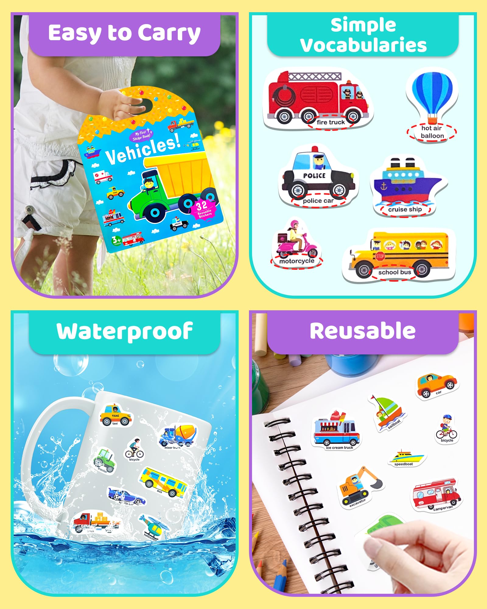 Benresive gift-ready sticker collection makes a thoughtful birthday surprise for little artists.