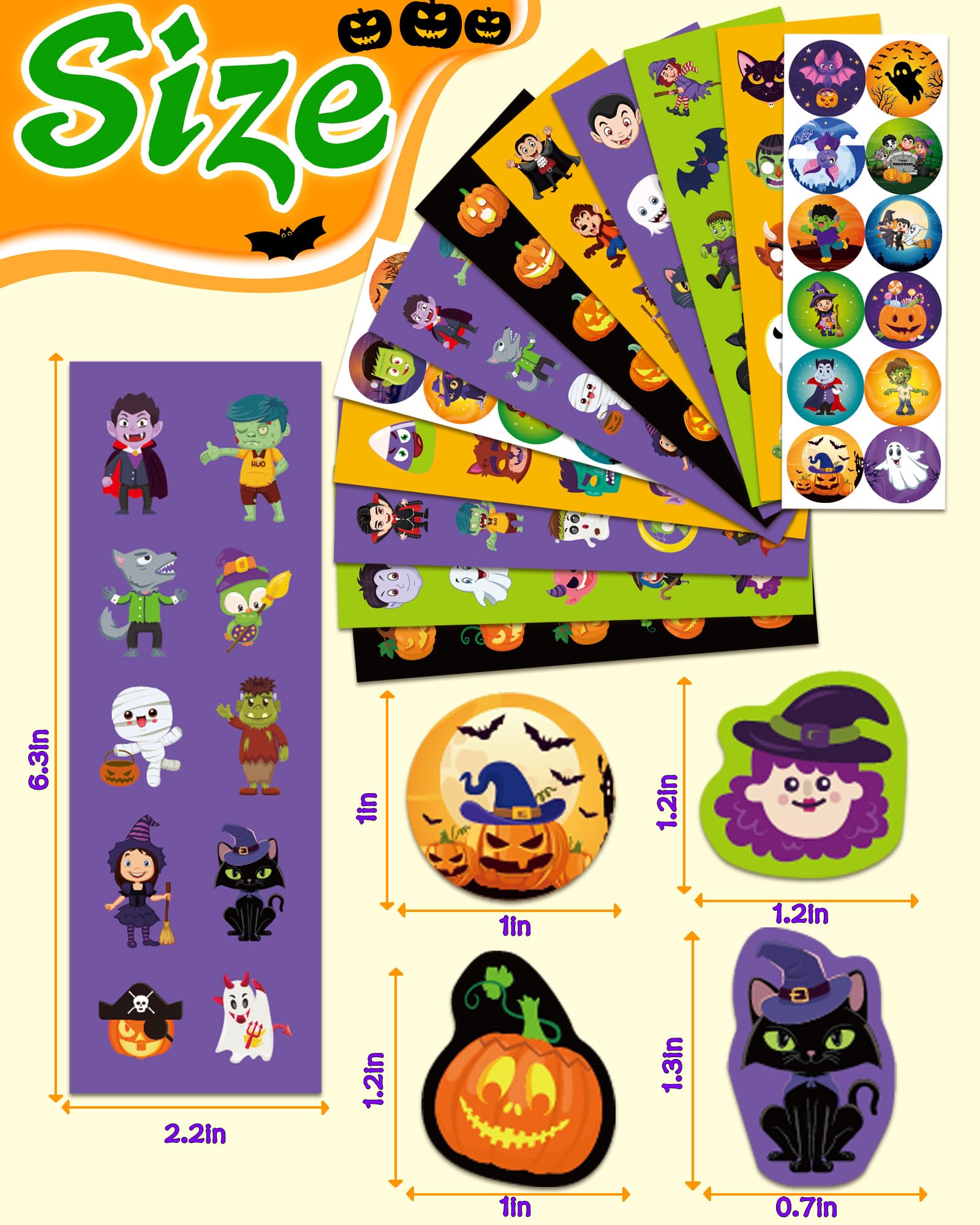 Benresive bulk 1240-piece sticker set across 120 sheets for events