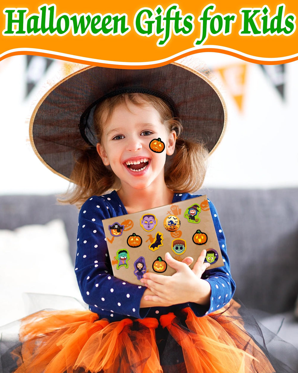 Benresive vinyl stickers decorating walls and windows for Halloween