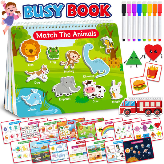 Benresive Montessori Busy Book cover inviting tactile exploration for toddlers.