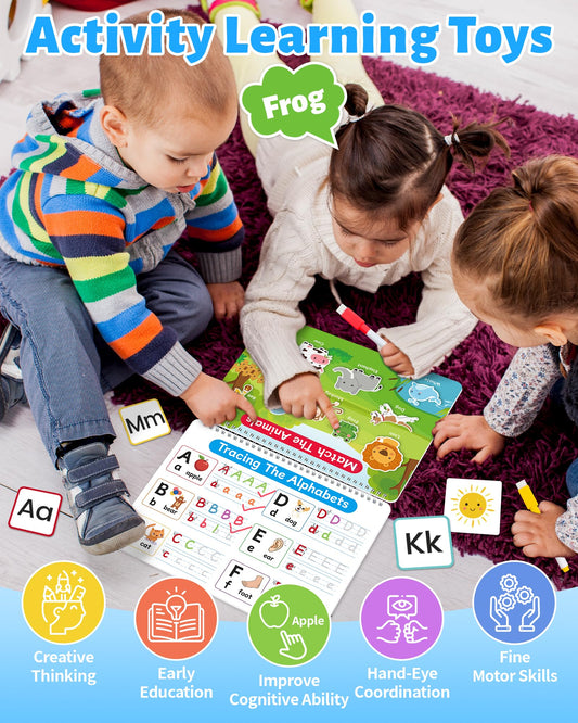 Benresive Busy Book interior pages offer 15 themes for color and thinking.