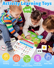 Benresive Busy Book interior pages offer 15 themes for color and thinking.