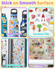 Benresive portable sticker book with handle for on-the-go learning.