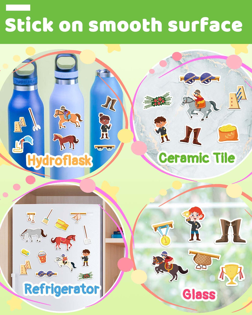 Benresive portable sticker book with handle keeps supplies organized