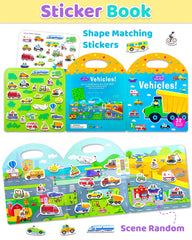 Benresive portable sticker book with handle enables travel-friendly crafting on the go.
