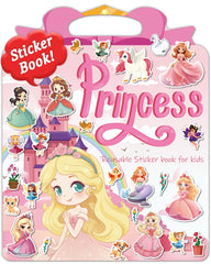 Benresive Princess Sticker Book cover, portable for travel and play.