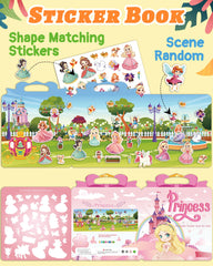 Benresive Princess Sticker collection inside features reusable, waterproof stickers.