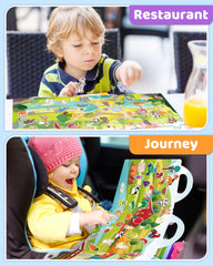 Benresive season sticker book aids recognition of weather and seasonal items.