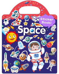 Benresive Space Sticker Book cover, durable and travel-ready for toddlers