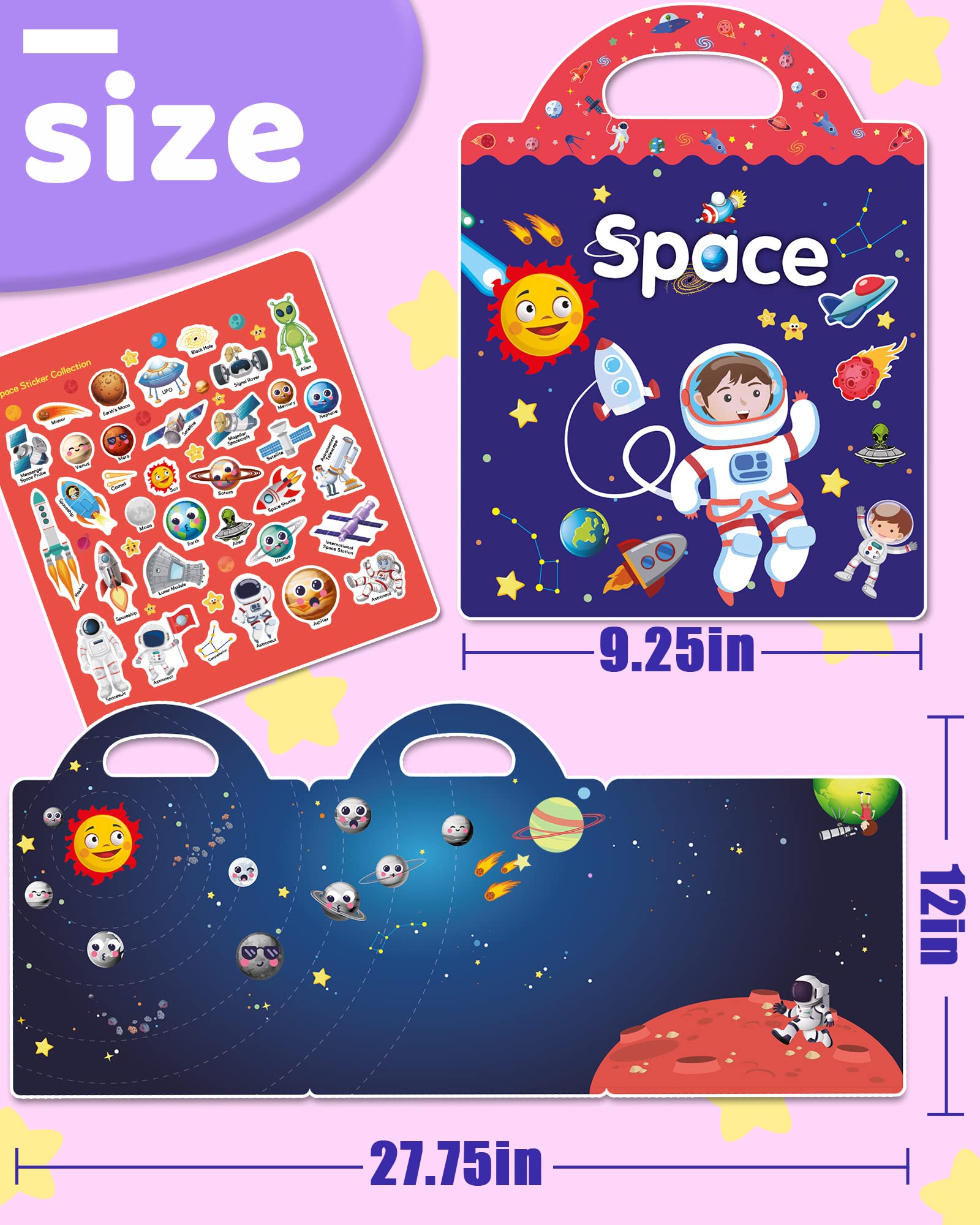 Benresive Space Sticker Gift-ready packaging appeals to kids