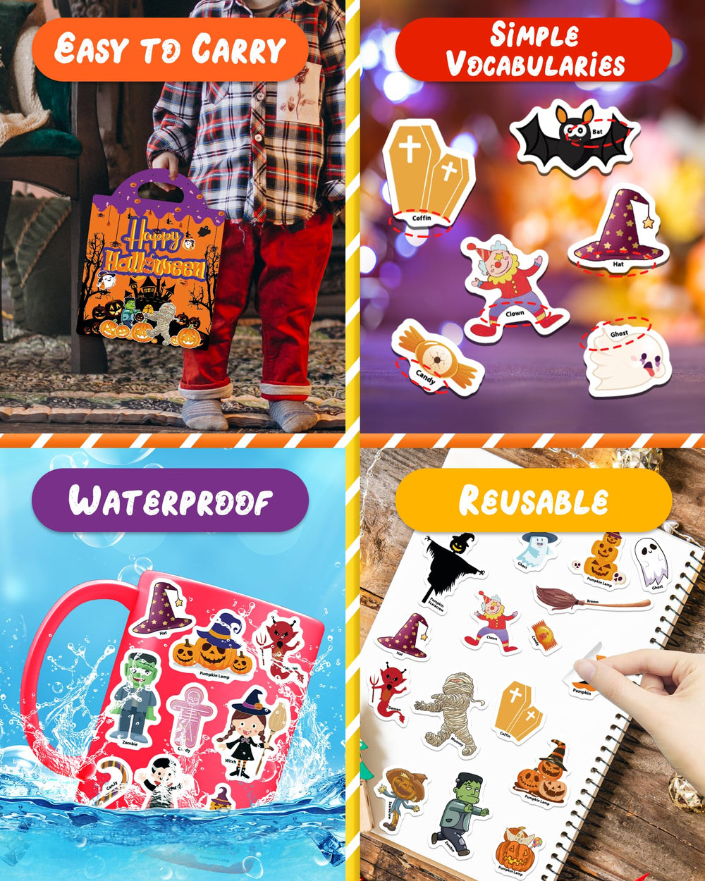 Benresive creative play promotes learning through hands-on sticker activities.