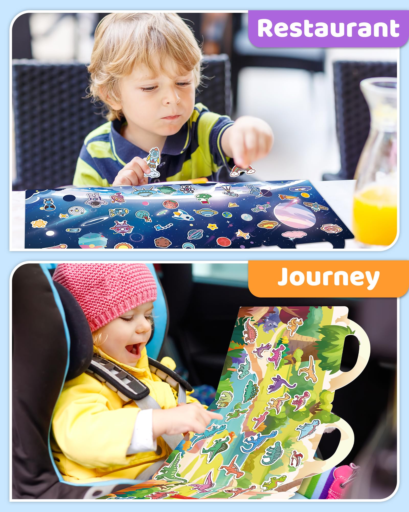 Benresive body sticker book open for recognizing parts and body-related words