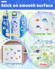 Benresive sticker book open with stickers ready for quick on-the-go crafts