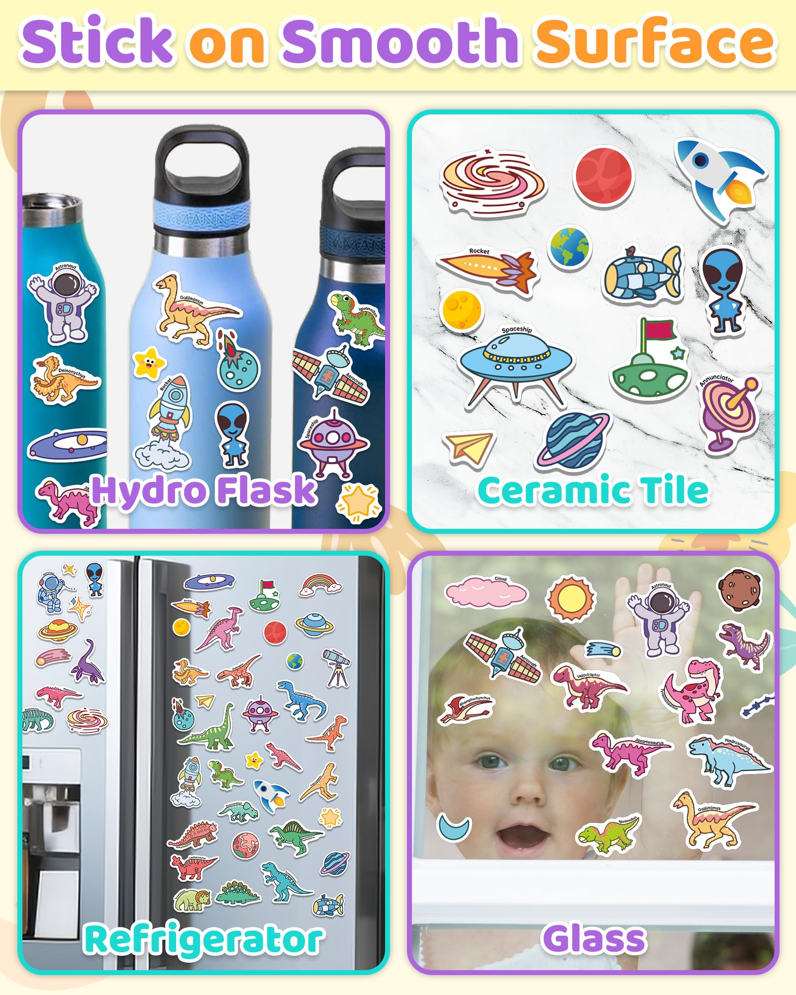 Benresive sticker book portable handle design for travel, on-the-go activities