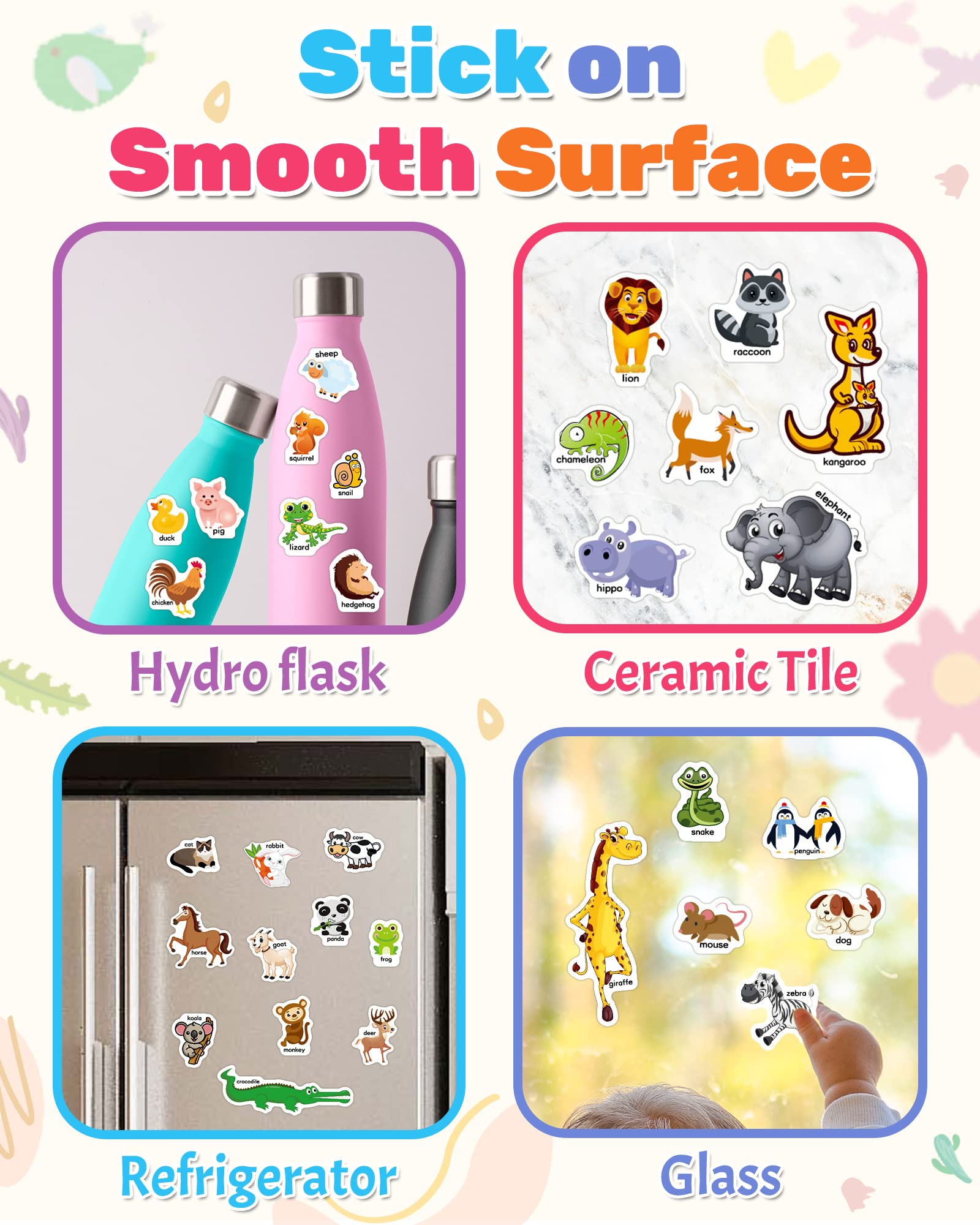 Benresive sticker book sticks to windows and bottles for mess free decorating