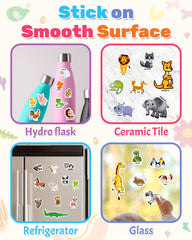 Benresive sticker book sticks to windows and bottles for mess free decorating