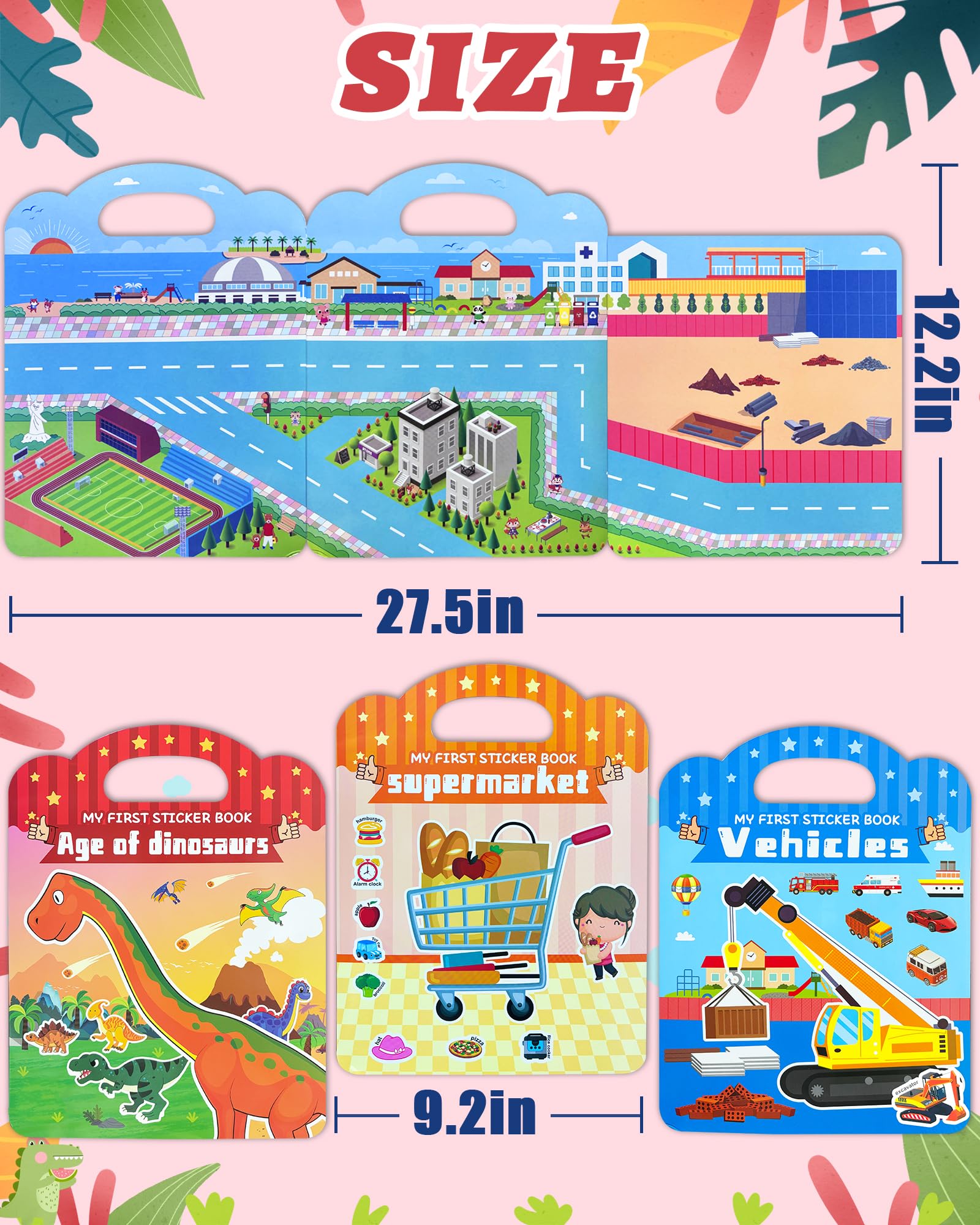 Benresive sticker book used on windows or bottles during outings