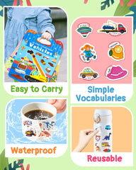 Benresive sticker book waterproof PVC resists spills during play