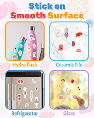 Benresive My Body stickers on windows or bottles encourage imaginative play.