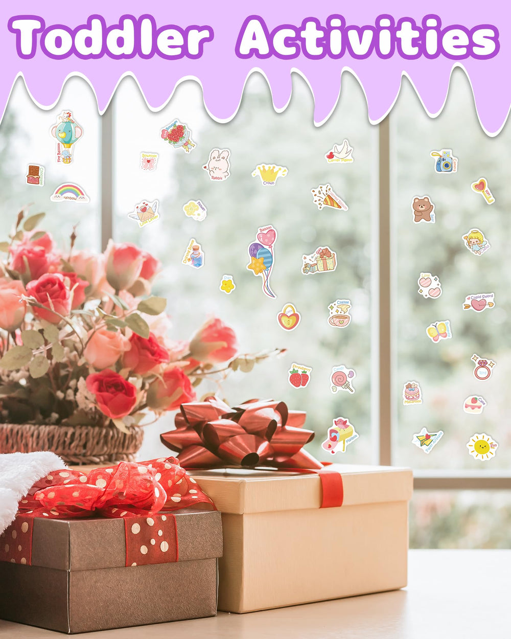 Benresive waterproof PVC stickers material ensures durable, reusable fun