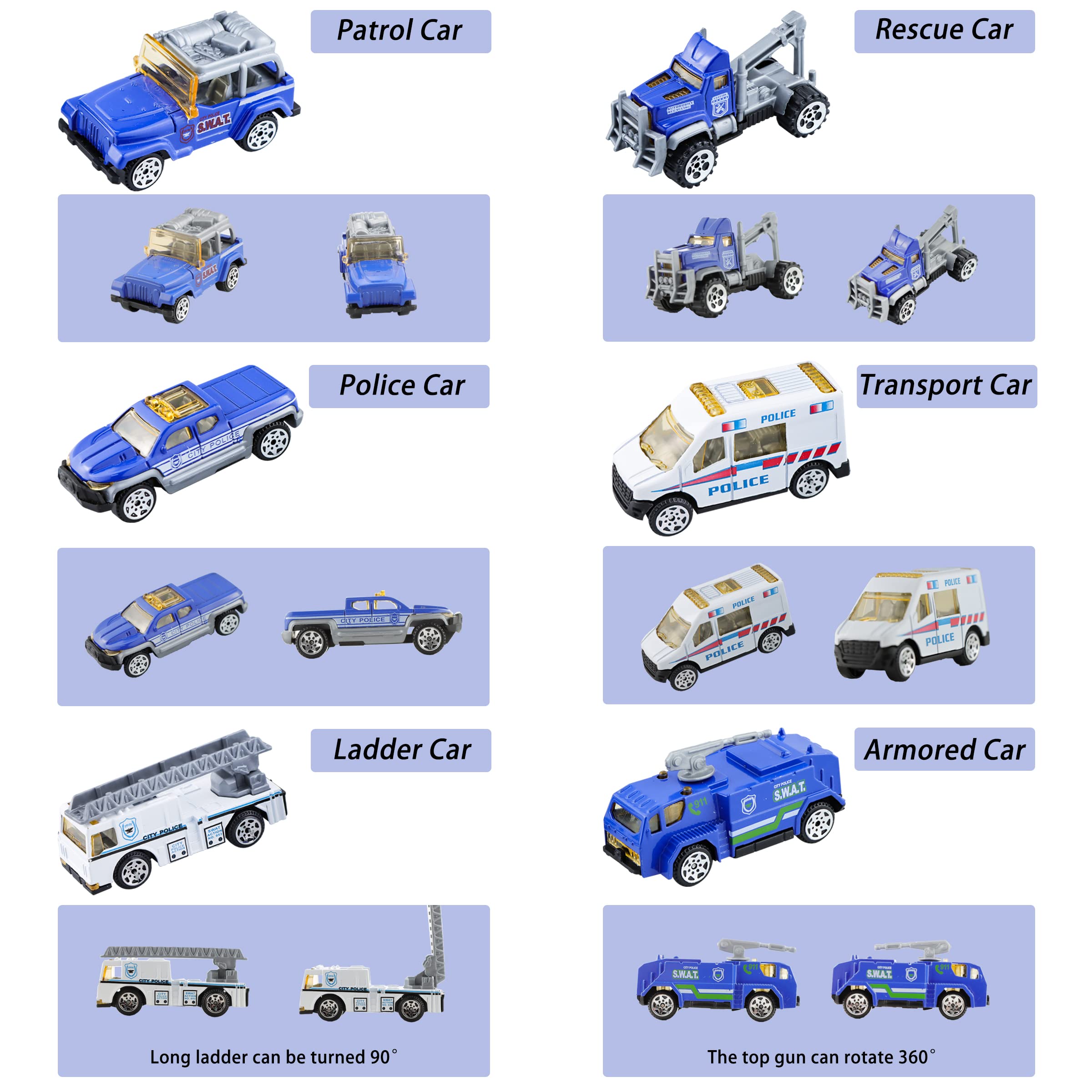 BenRich ambulance mini vehicle—detailed plaything for storytelling and fine motor practice.