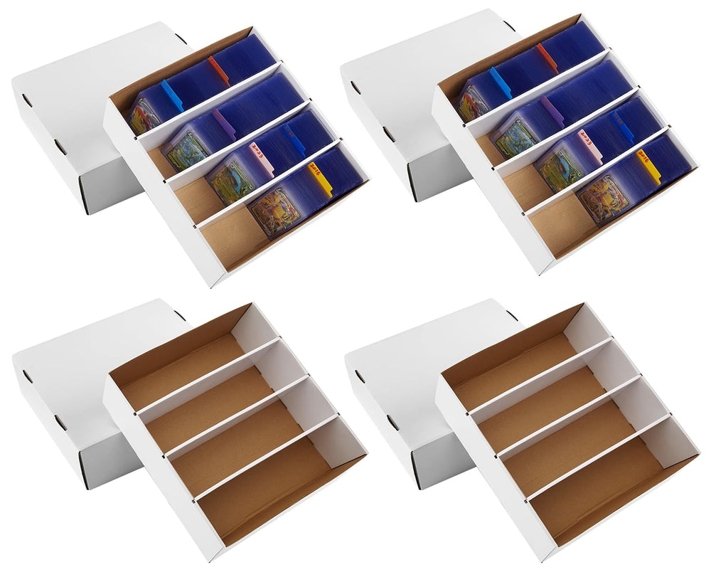 Bentoward 4-pack card storage box offers organized access for trading cards.