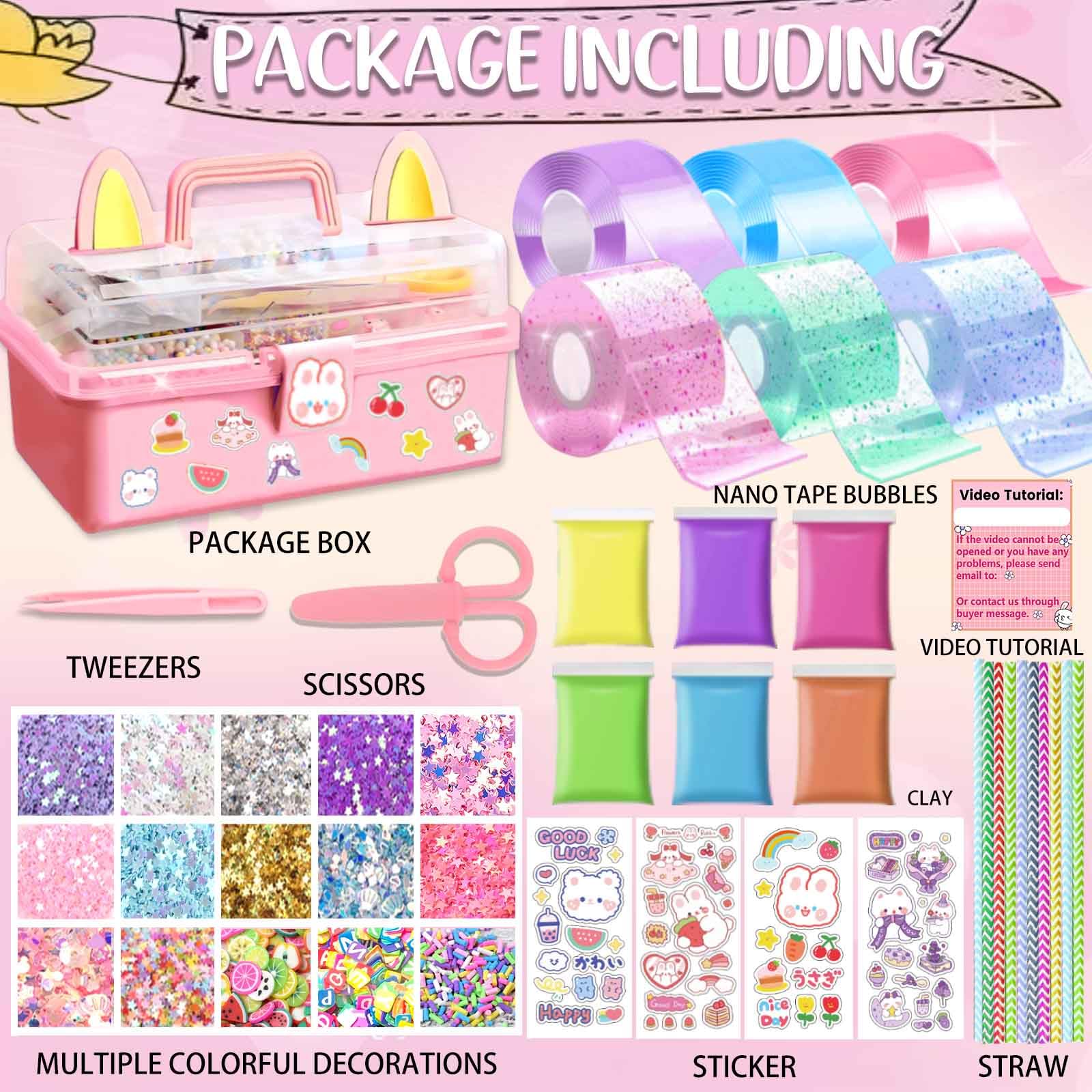 BENWIL nano tape bubbles kit sequins: colorful fillers boost creativity.