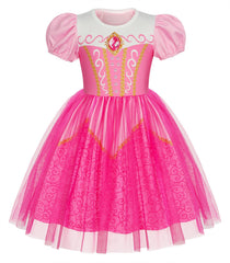 Benylion Princess Dress with 3D diamond chest detail for magical dress-up moments