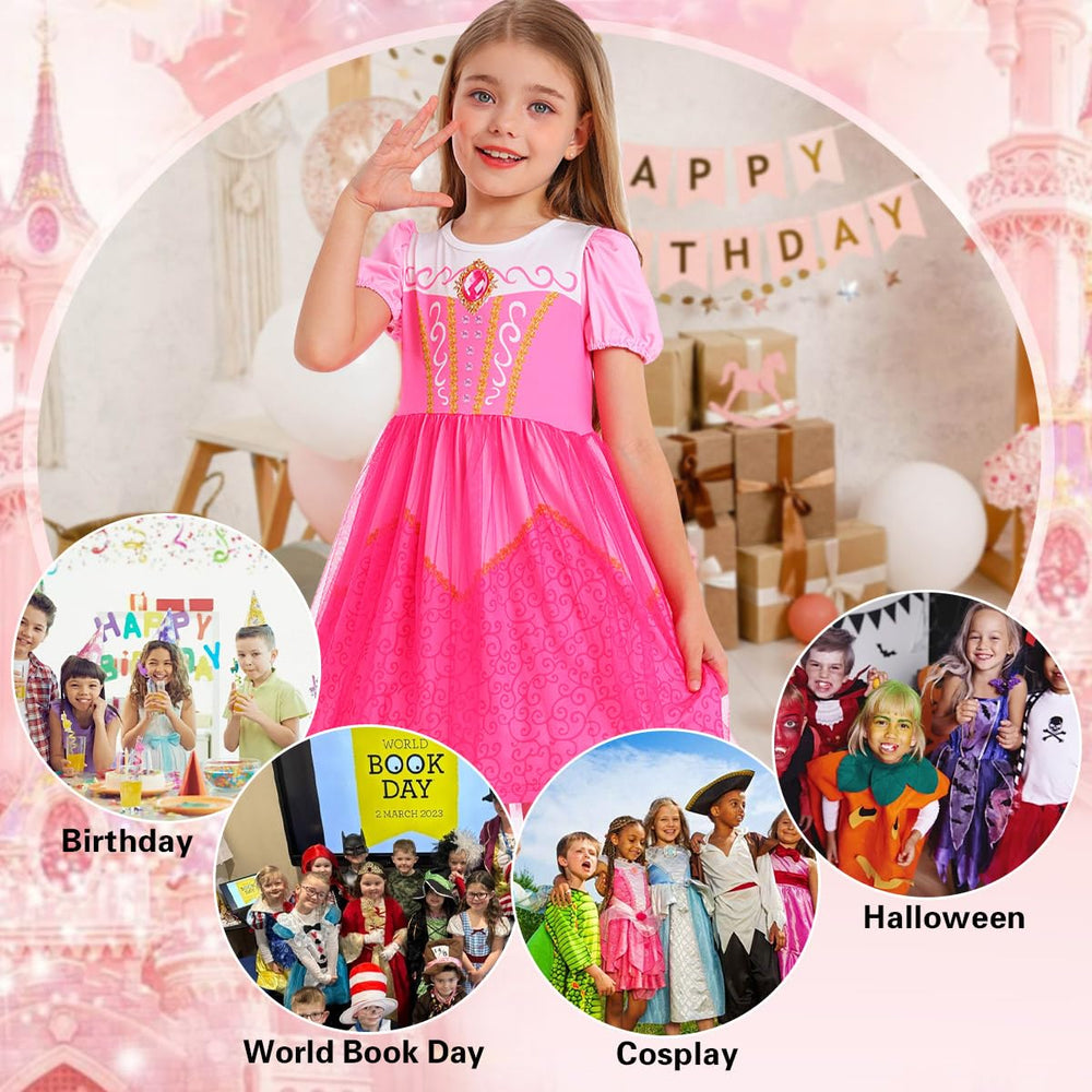 Benylion Princess Dress featuring crewneck and flare hem for versatile occasions