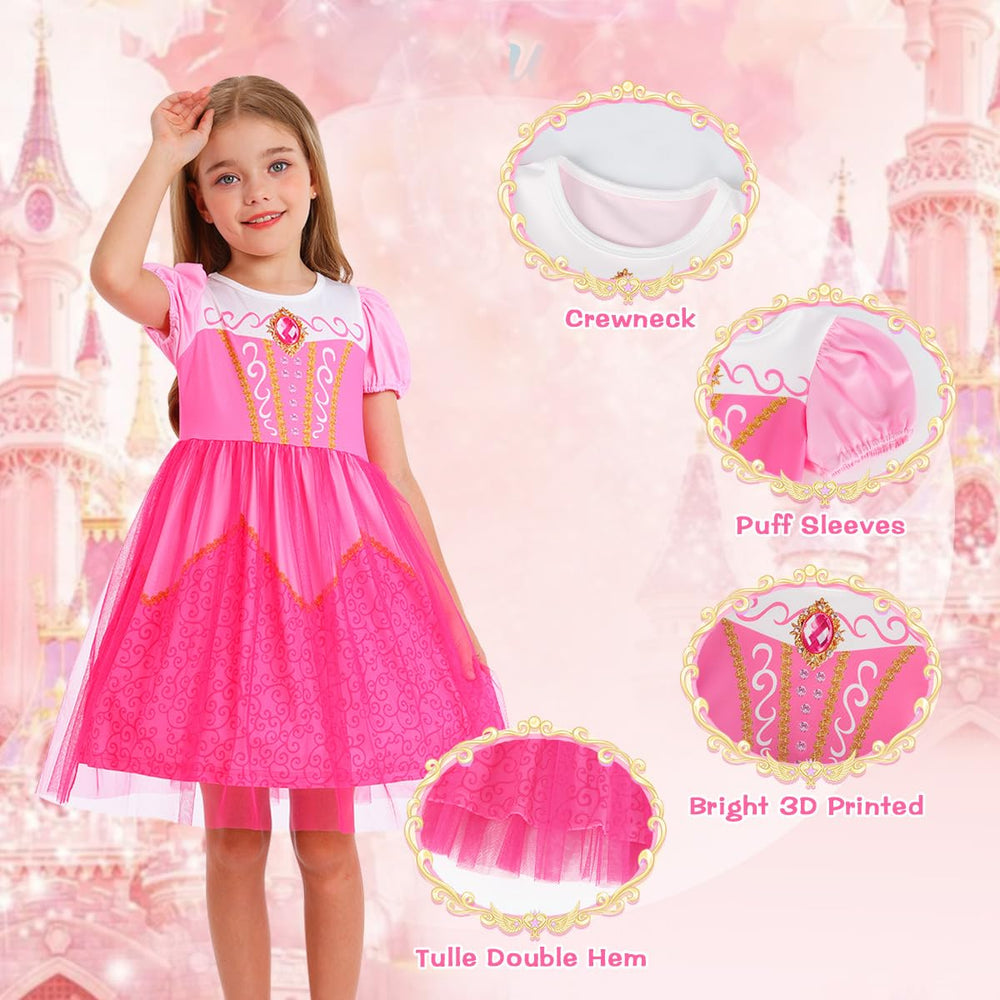 Benylion Princess Dress with puff sleeves for charming, comfortable playtime