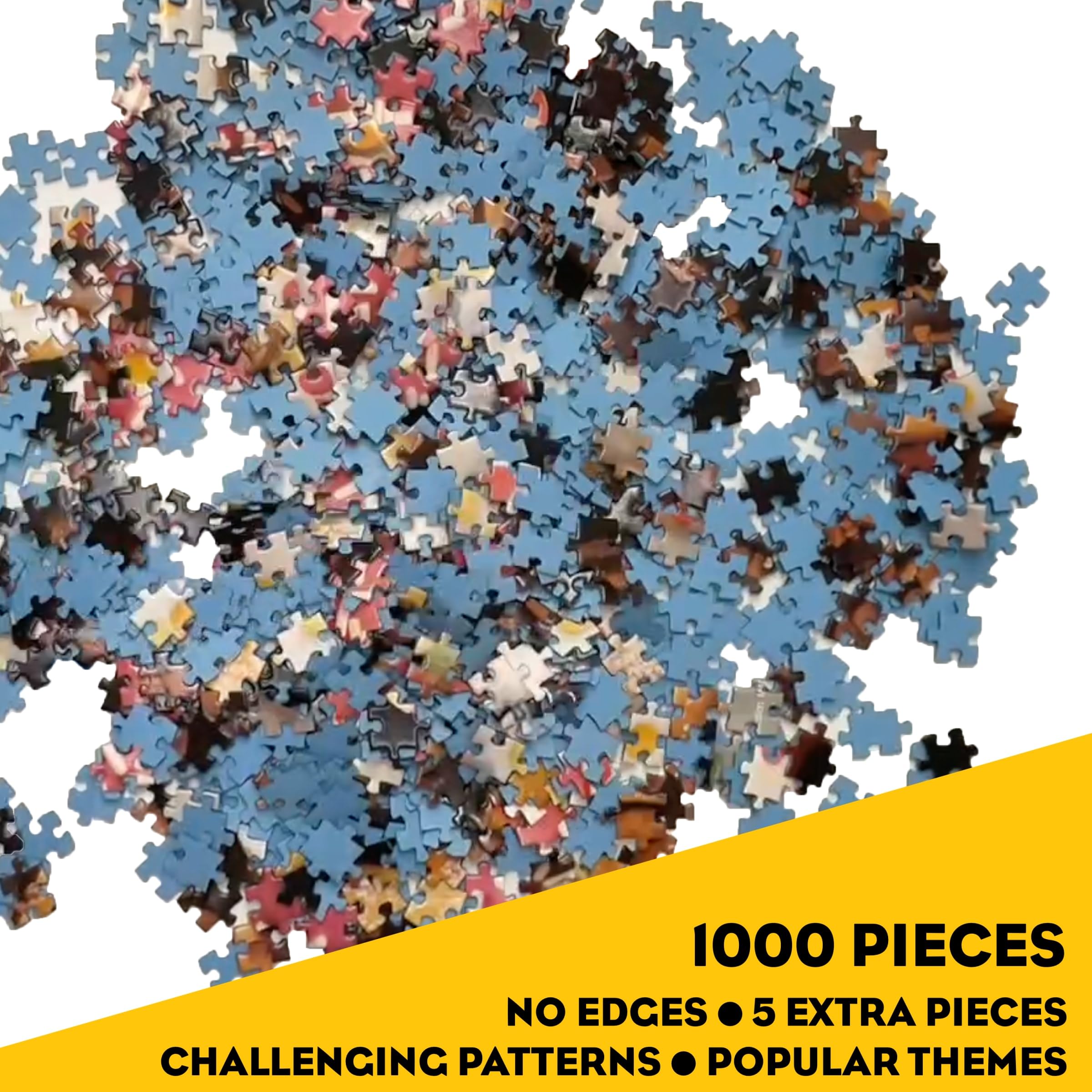 BePuzzled Impossibles borderless puzzle image showing irregular edges for added complexity.