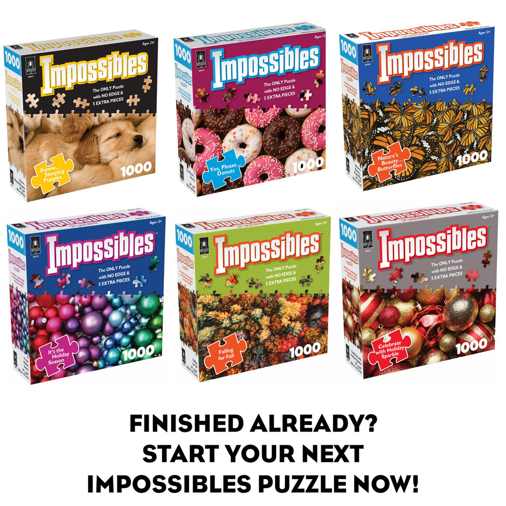 BePuzzled Impossibles repeating patterns image to boost focus during puzzle night.