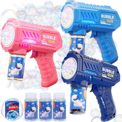Beria bubble guns blue for outdoor automatic play and sharing
