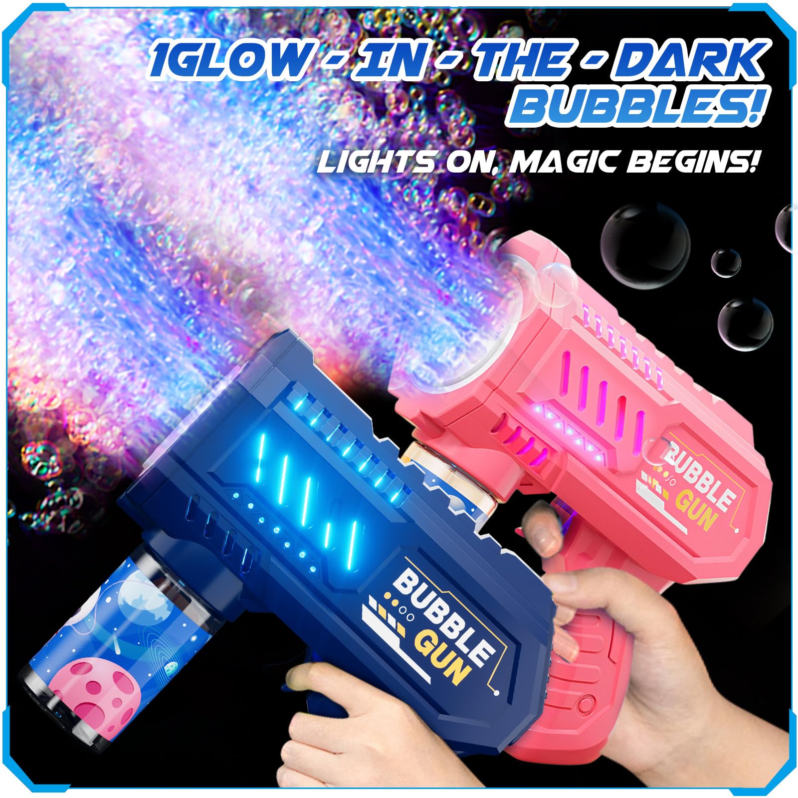 Beria bubble guns dark blue compact design for easy handling